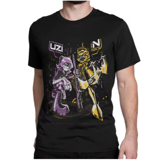 Camiseta Camisa Blusa Algodão Unissex Uzi e n Lançamento 2025