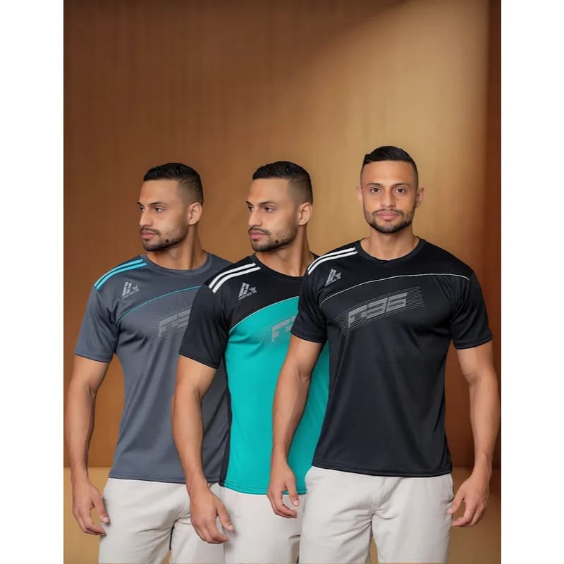 Camisa Masculina Dry Fit Manga Curta Academia Esportiva Futebol Fitness