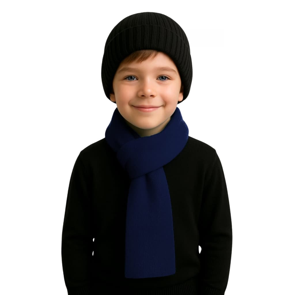 Cachecol Infantil Juvenil Masculino Tricô Tricot Leve Quentinho