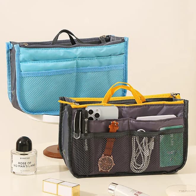 Bolsa Maquiagem Estojo Escolar Quadrada Organizador Para Viagem Impermeavel Com Grande Capacidade