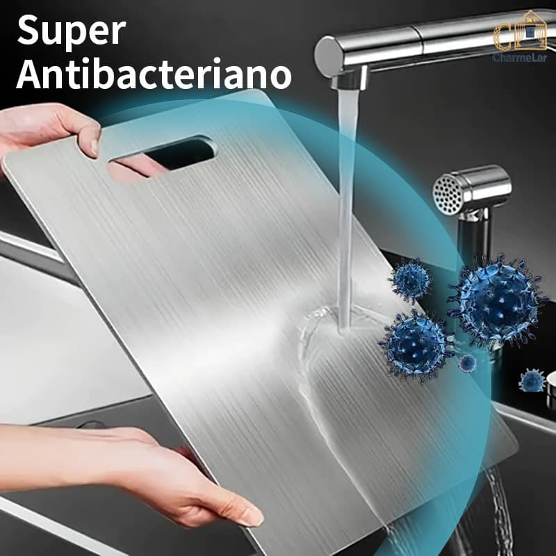 Tábua De Corte 304 Aço Inoxidável Antibacteriana À Prova De Mofo 46 cm tábua de cozinha