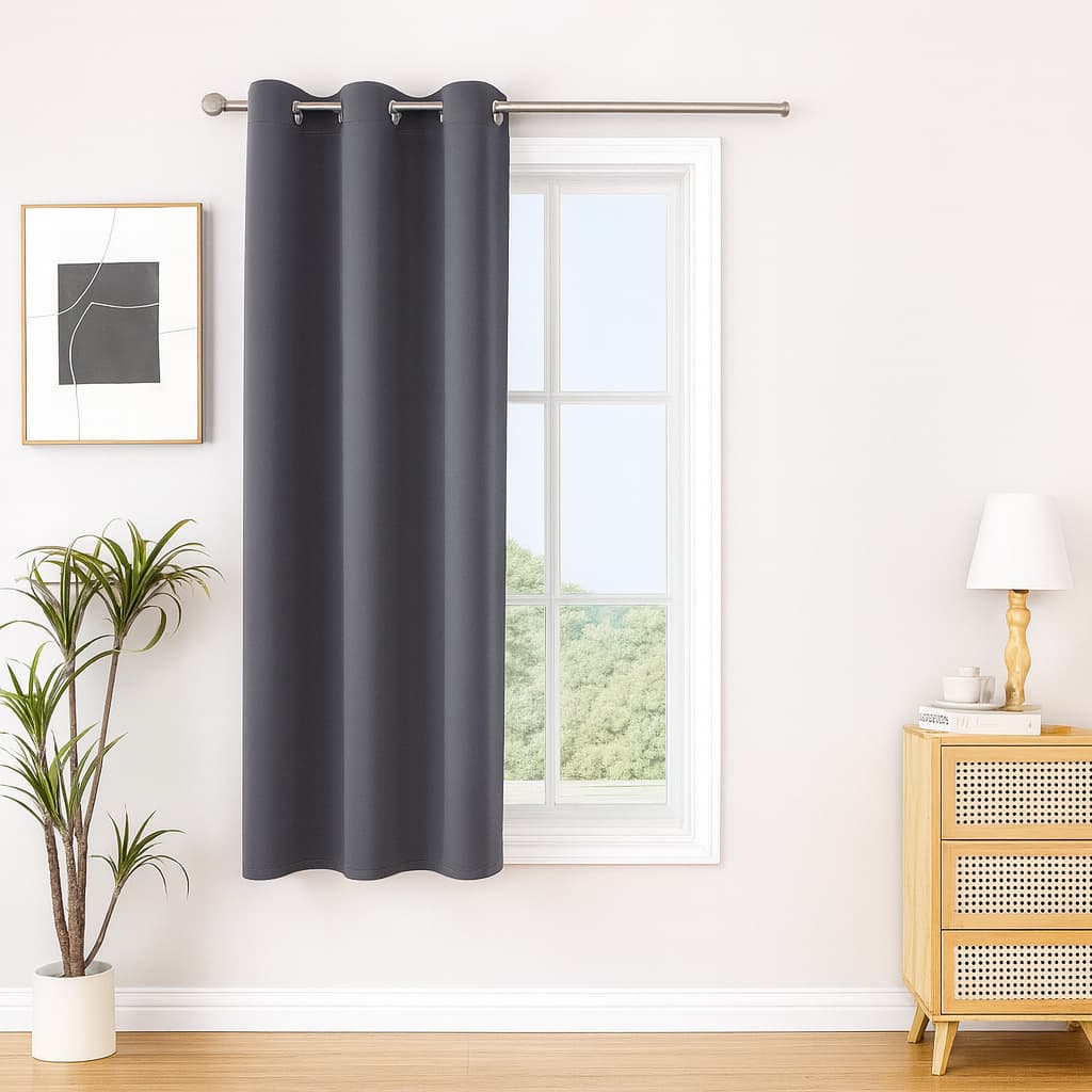 Cortina Blackout 100 % PVC 1 Folha 1,40x1,60m Bloqueio de Luz e Privacidade