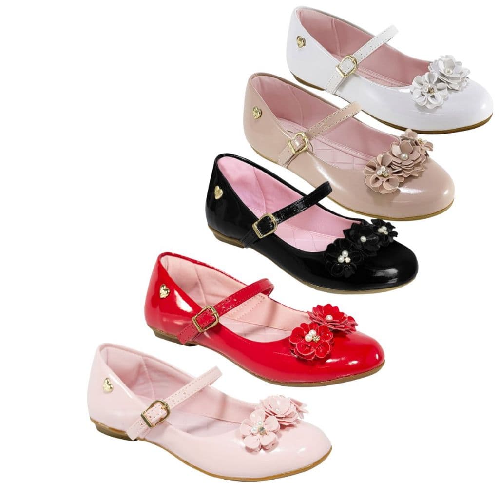 Sapatilha Infantil Feminina Boneca Rasteirinha Menina Batizado