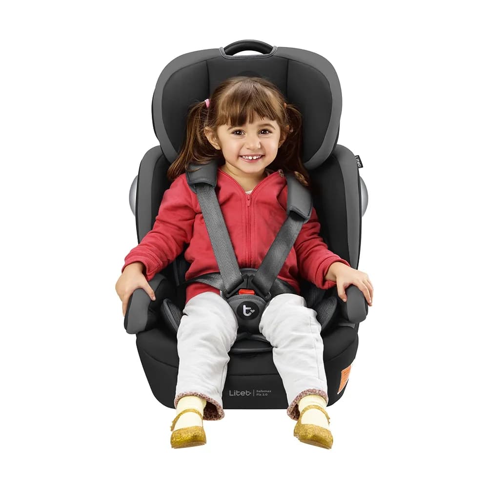 Cadeirinha De Segurança Para Criança 9-36Kg Isofix Safemax Fix 2.0 Cinza