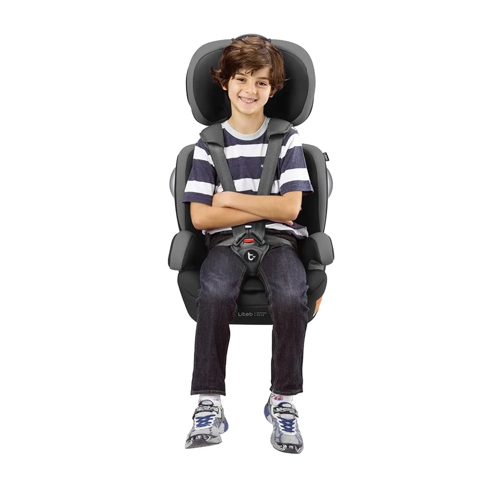 Cadeirinha Automotiva Para Criança 9-36Kg Isofix Safemax Fix 2.0 Cinza Litet