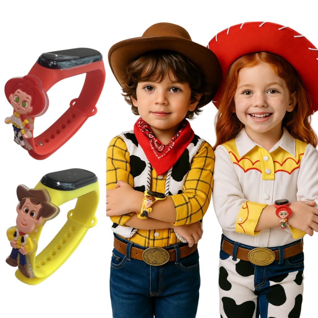 Relógio Infantil Digital Toy Story Menina & Menino