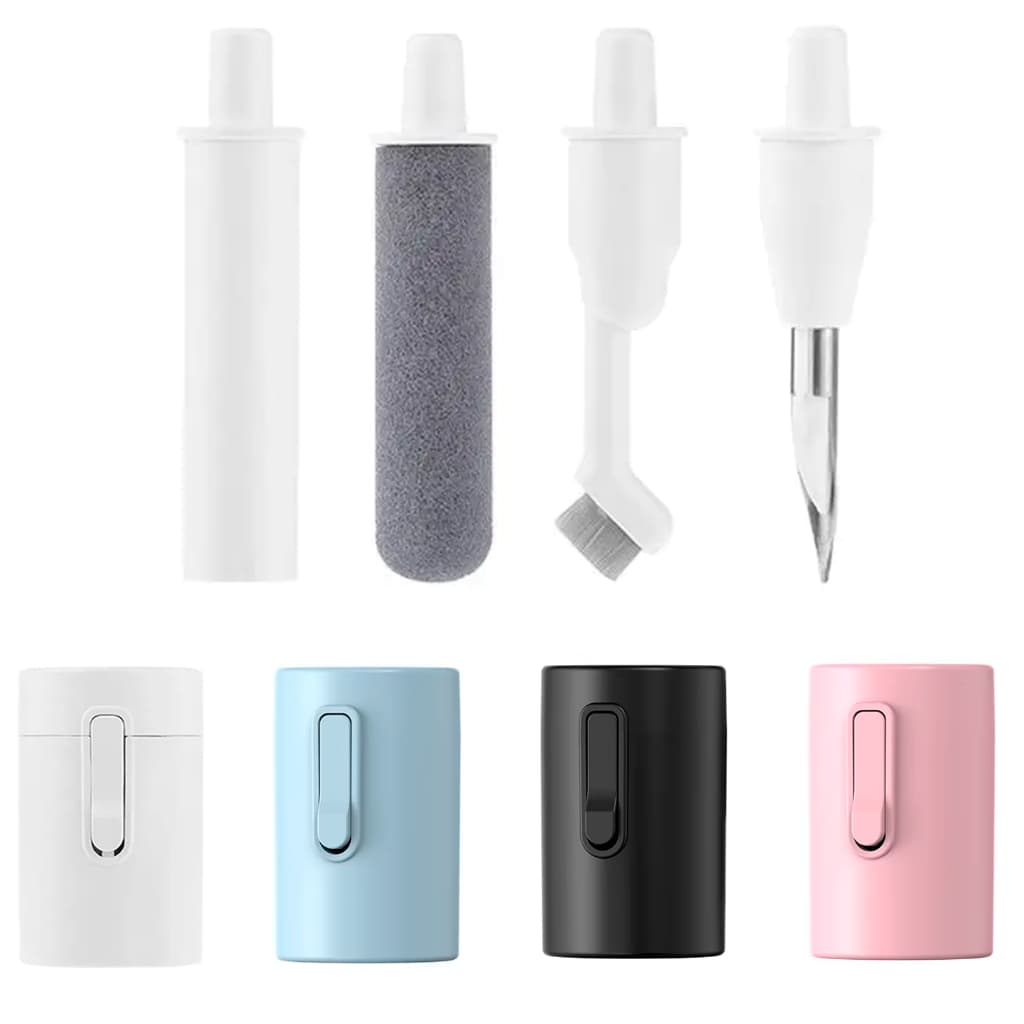 Kit Limpador De Fone De Ouvido Smartphones Câmeras Higienizador 5 em 1