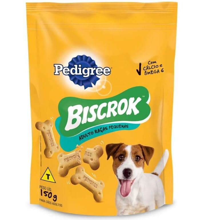 BISCOITO BISCROK PEDIGREE RAÇAS PEQUENAS 01 KG - 150G