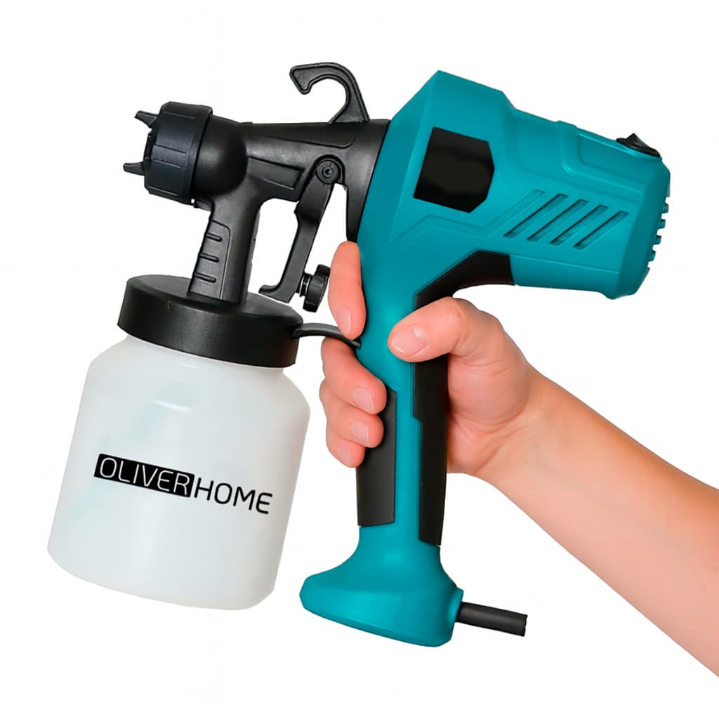 Pistola Elétrica Para Pintura Pulverizador de Tinta com Bico e Compressor 450w - OliverHome