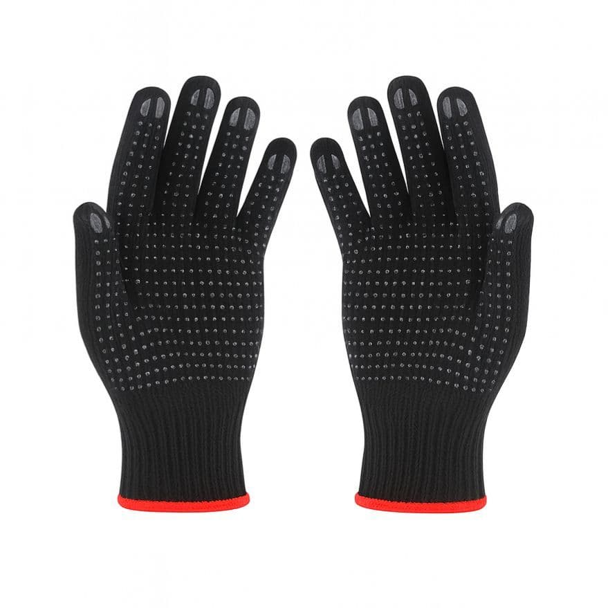 Luva Pigmentada Tricotada Construção Multiuso Jardinagem Preta