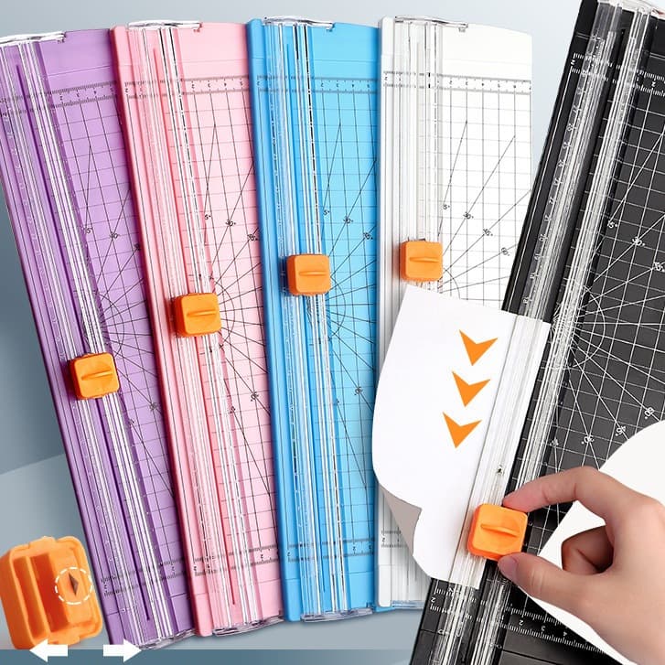 Guilhotina Cortador de papel A4 Cortador de papel de escritório Lâmina para álbum de recortes de fotografias