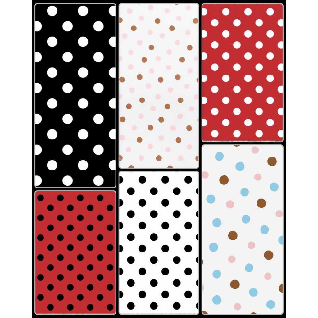 Tricoline 100% Algodão 50CM  Larg 1,50m Estampado POÁ GRANDE - BOLINHA - 3cm de uma bola a outra