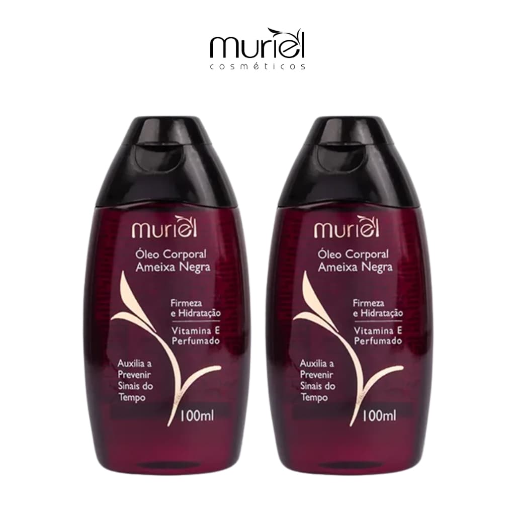 Óleo Corporal Muriel 100ml Ameixa Negra - Kit C/2un