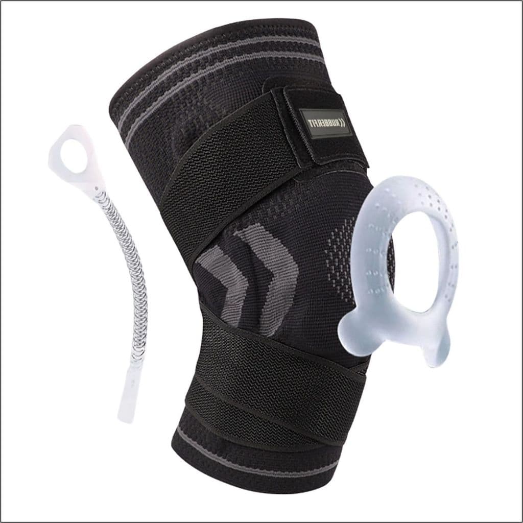 Joelheira De Compressão com Strap Esporte Corrida Academia Premium