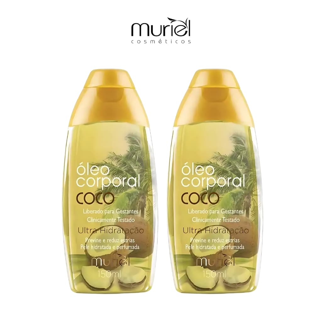 Kit C/2un Óleo Corporal Coco Muriel 100ml