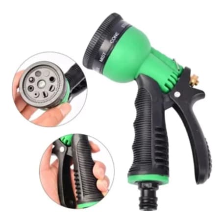 Esguicho de Mangueira De Jardim Com 7 Funções Jato Regulável Resistente