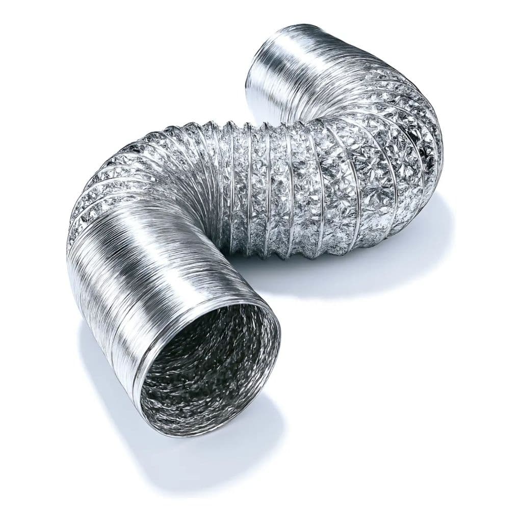 Duto Flexível 500mm 10 Metros Alumínio Para Ventilação Sem Isolamento Para Exaustor Coifa