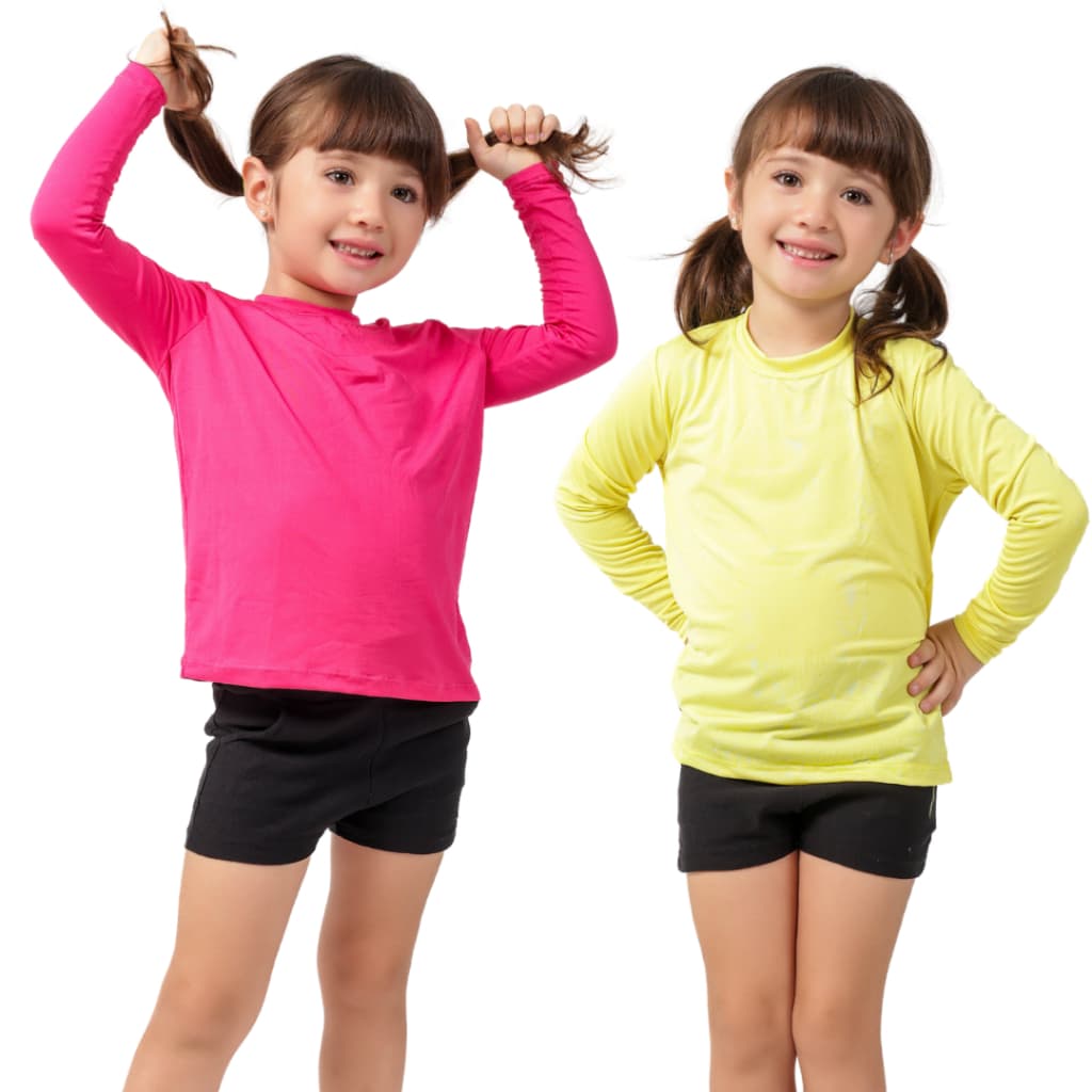 Camisa UV Infantil proteção solar - 2 a 14 anos - Masculino e feminina - Menino e menina