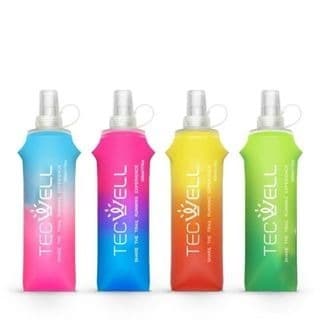 Garrafa de água dobrável macia, Soft Water Bag, TPU Folding Flask, Hidratação Running 250ml ou 500ml