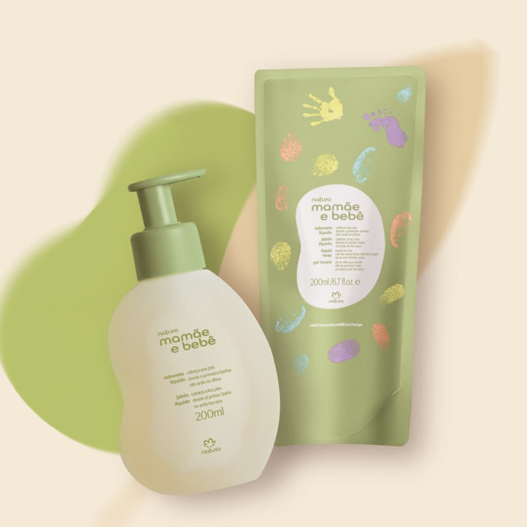 Sabonete Líquido da Cabeça aos Pés Mamãe e Bebê 200 ml