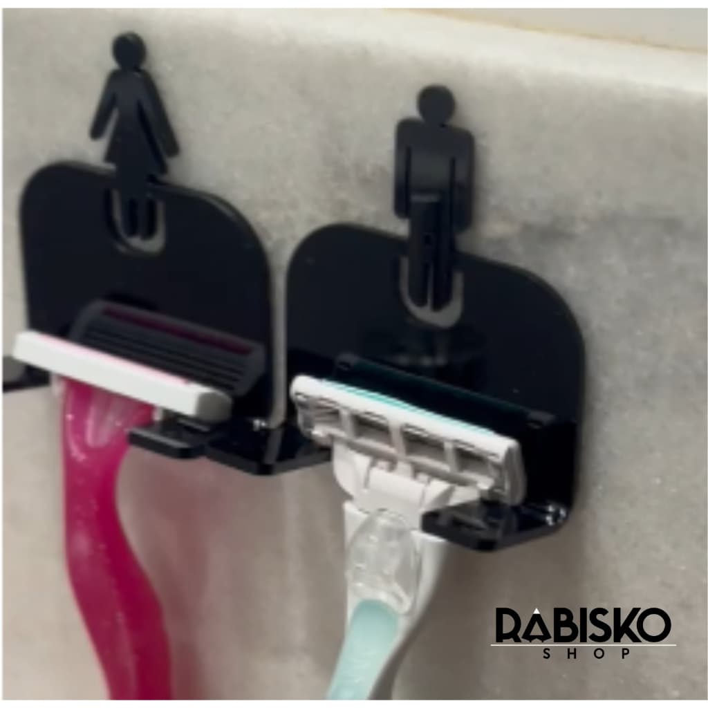 Kit Suporte Organizador Para Aparelho de Barbear e Lâminas Banheiro Gilete Gillette Prestobarba