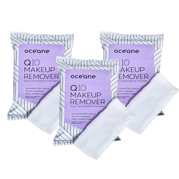 Lenço Removedor de Maquiagem Océane 20 unidades – Limpeza Prática com Ação Hidratante