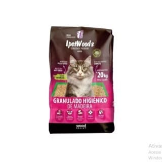 Granulado Higiênico De Madeira 20 kg para Gatos