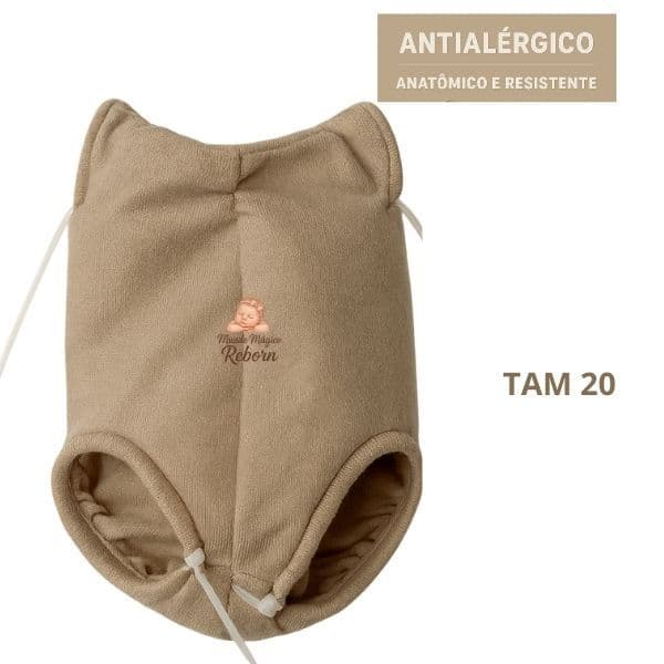 Corpinho Para Bebê Reborn em Tecido Suede TAM 20 Macio, Realista, Costura Reforçada