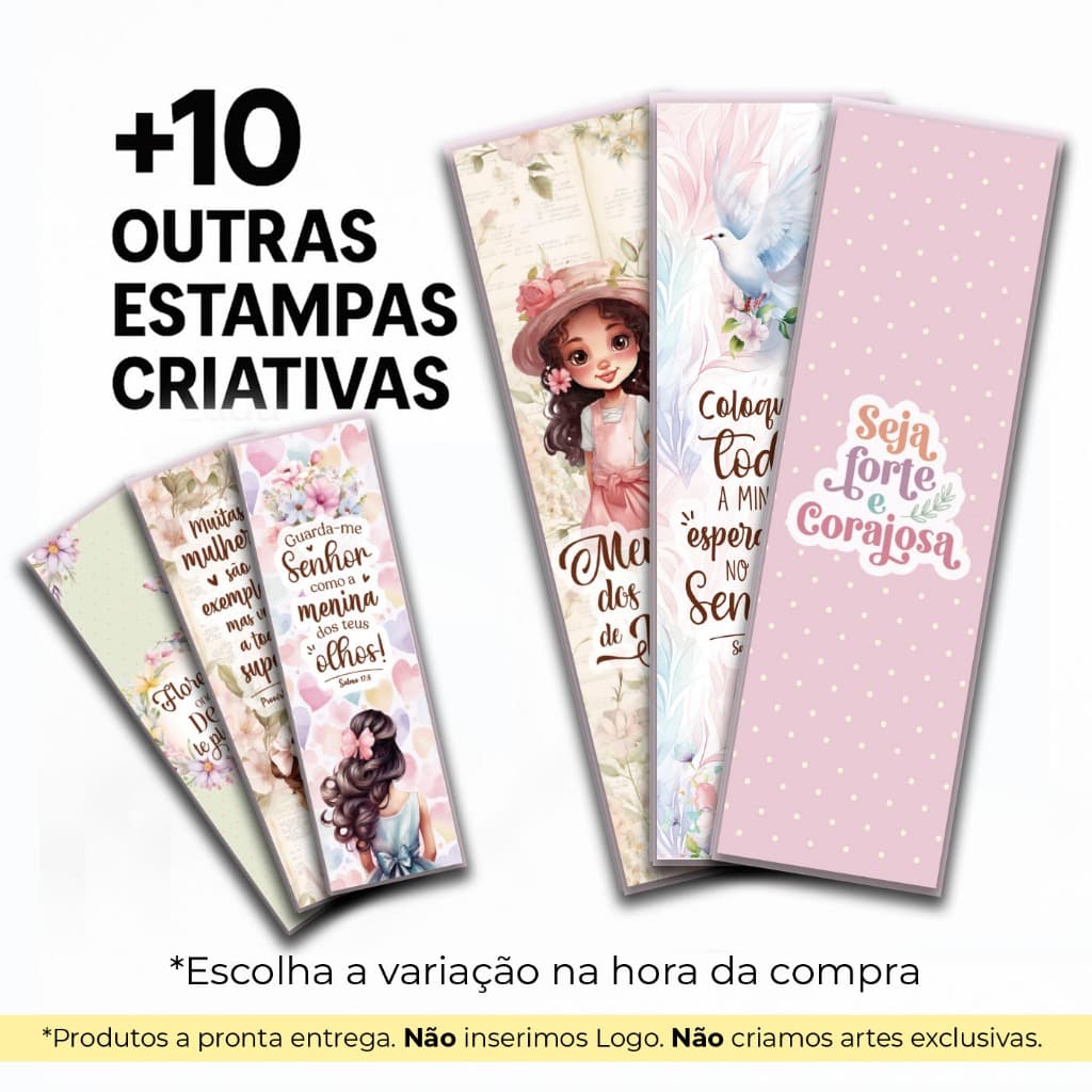 100 Marcador de páginas Motivacional- Brinde, mimo perfeito para o seu cliente, umboxing