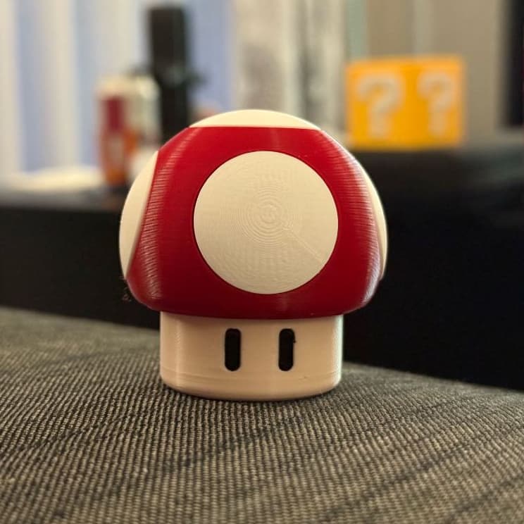 Estojo de Cartuchos Nintendo Switch Cogumelo Mario 3D – Porta Jogos Geek, Impressão 3D