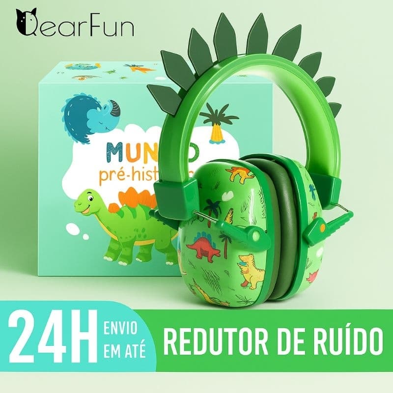 Abafador de Ruído Infantil Protetor Auditivo Autista TEA TDAH