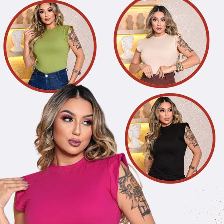 Kit 3 Muscle Camisas Estilosas Muscle tee Minimalista, Camiseta Muscle, T shirts feminina