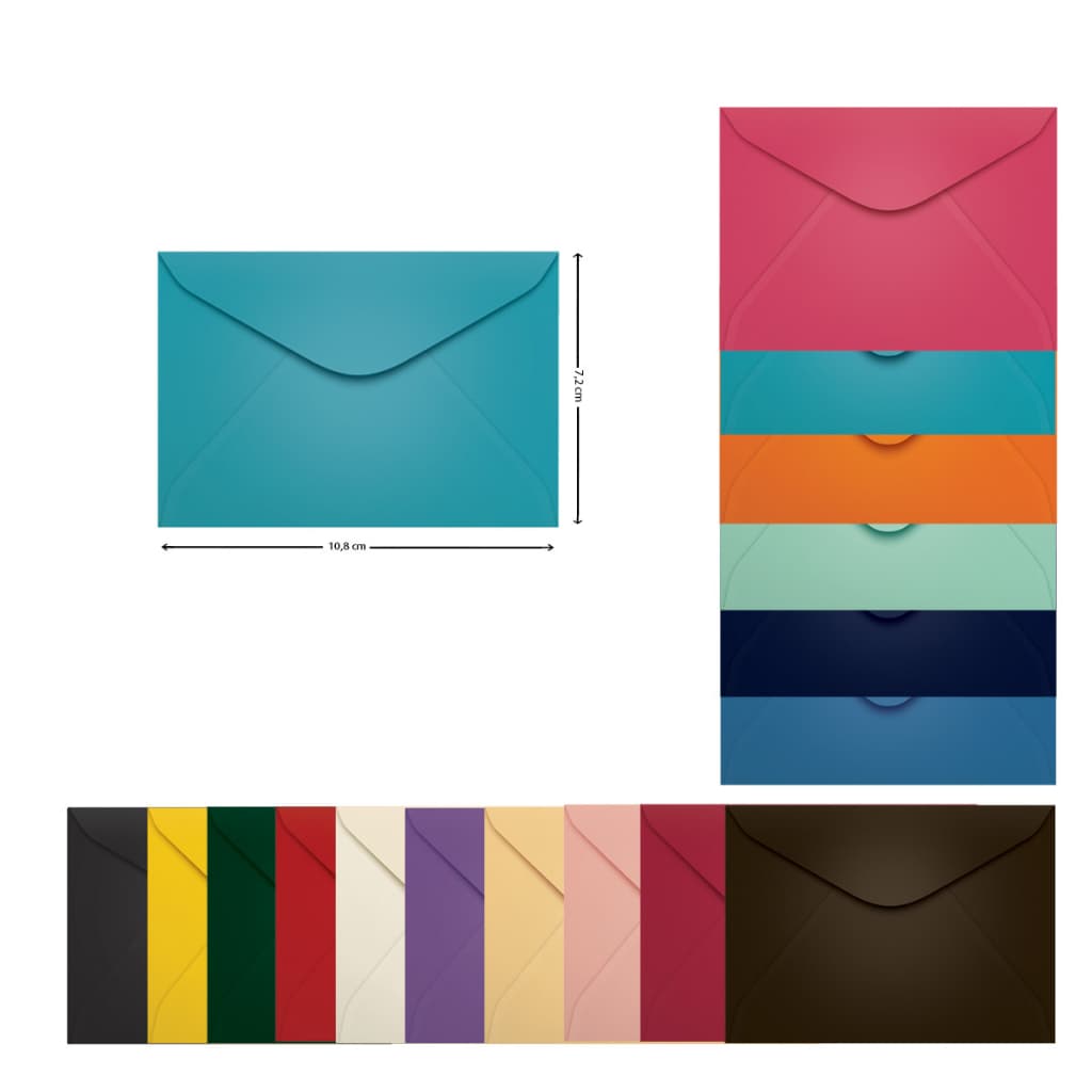 Envelope de Visita 7,2x10,8cm 50 Unidades