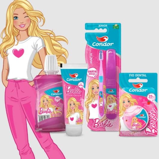 Linha Barbie Higiene Bucal Condor - escolha a variação