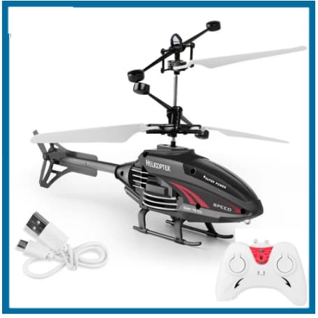 Helicóptero de Brinquedo de Controle Remoto Mini Zangão Recarregável Infravermelho De Indução