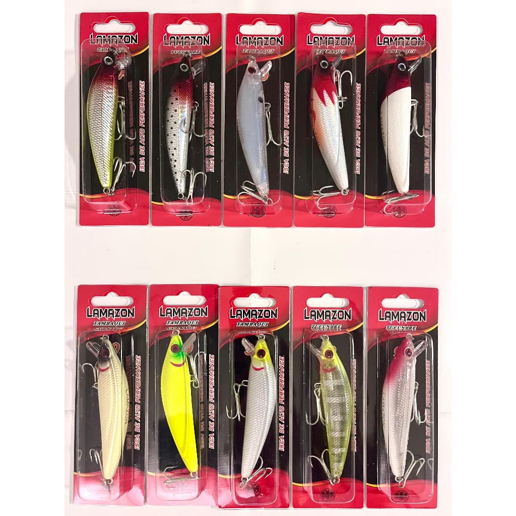 Isca Artificial Lamazon Escolha Cor e Modelo Igual Brava 77 Brava 90 Inna 70 Inna 90 - Lamazon Tambaqui Lamazon Tucunare