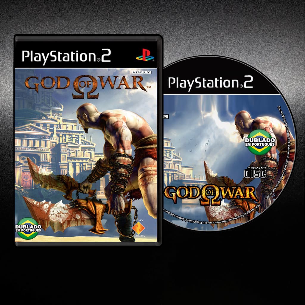 God of War 1 - Dublado Português - Game Repro Ps2 / Play 2 Patch Copy Retro