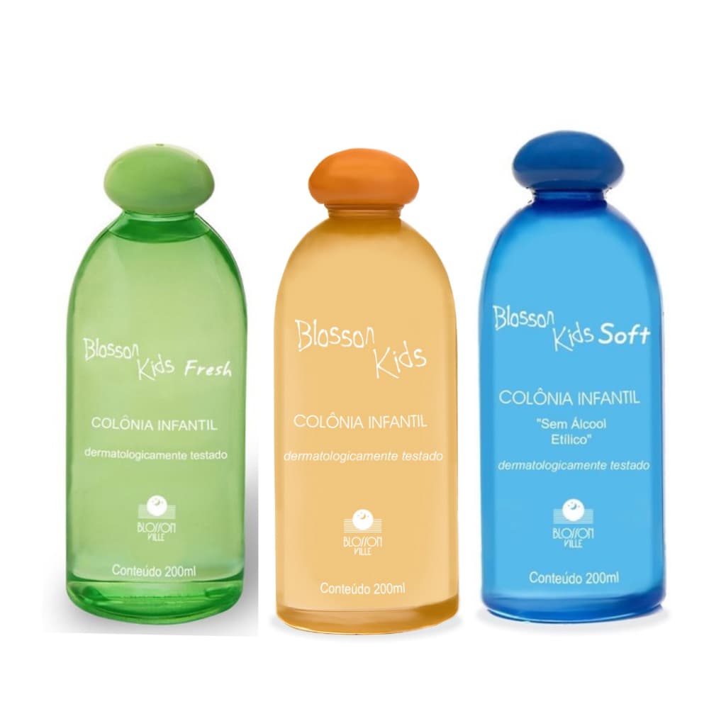 Blosson Kids Colônia Infantil Perfume Suave Para Criança Testado Dermatologicamente 200ml