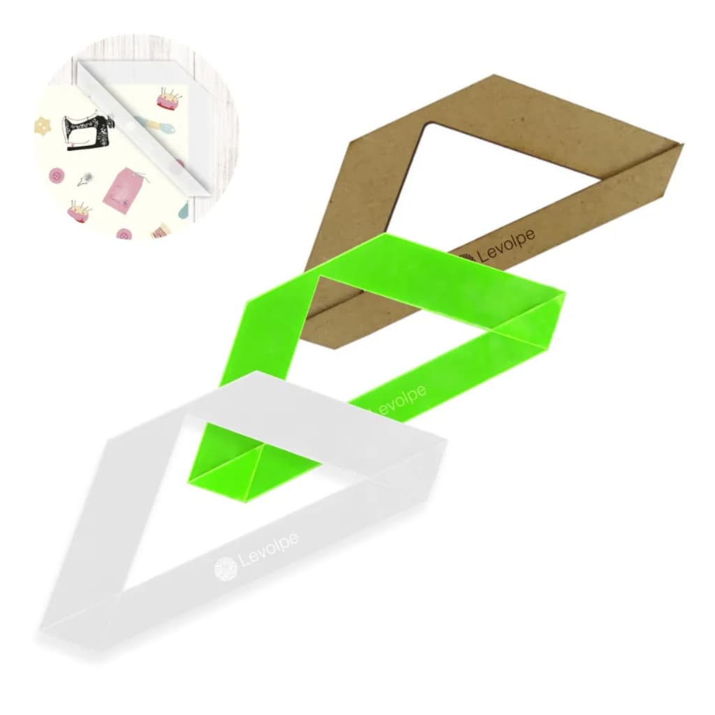 Régua Fio De Cabelo Gabarito Cartonagem Encadernação Scrapbook Unidade