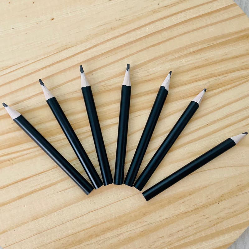 Mini/Meio lápis grafite para personalizar 8cm QUALIDADE