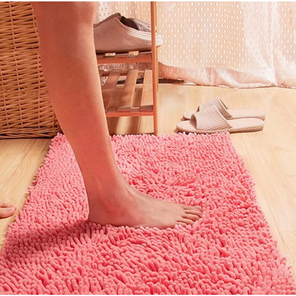 Tapete Macarrão 40x60 Antiderrapante Para Porta De Banheiro