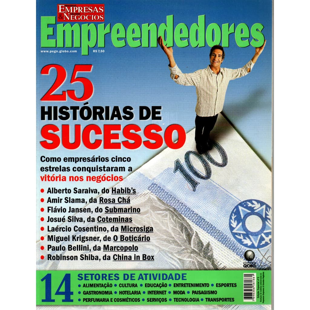 Revista Pequenas Empresas E Grandes Negócios, Empreendedores, Edição Especial, Nº 2