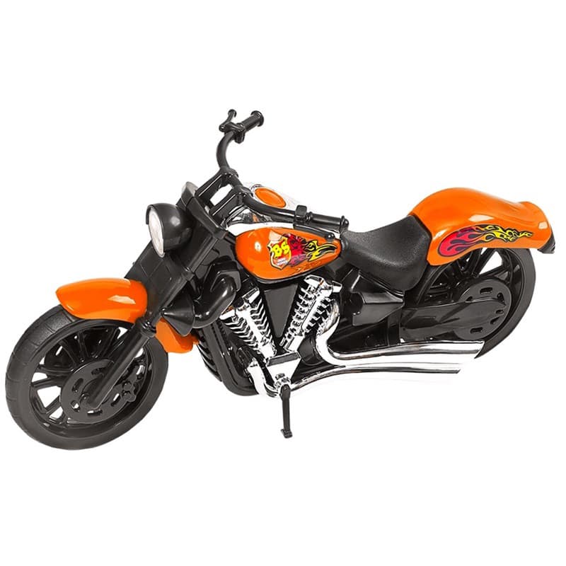 Brinquedo Moto Harley Chopper 28cm Miniatura Bs Toys