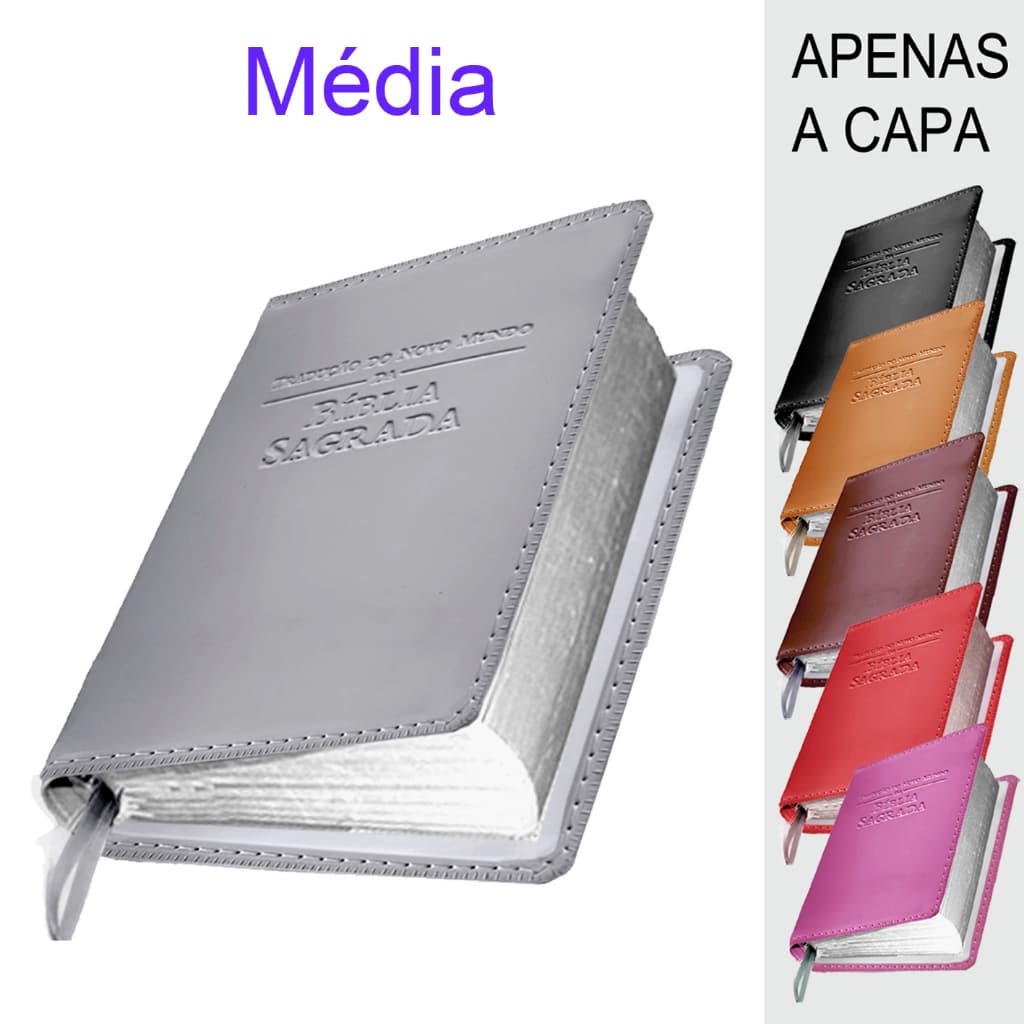 Capa para Tradução Novo Mundo para Biblia MÉDIA SEM Ziper em sintético Impresso Baixo Relevo JW