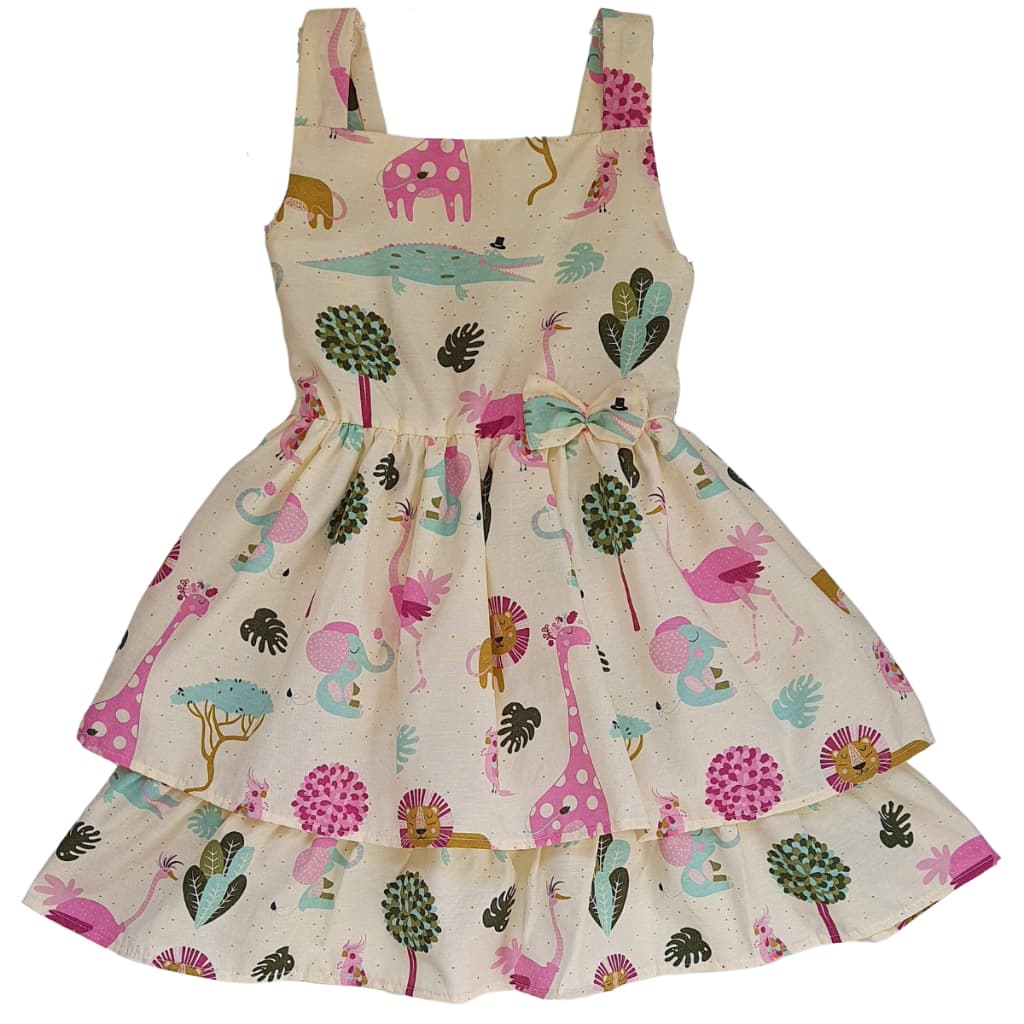 Vestido Infantil Menina Estampado Rodado Festa Temático Lançamento