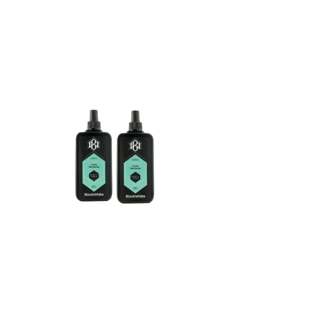 KIT 2 UNI ÁGUA FACIAL PÓS-BARBA 500ML BLACK WHITE