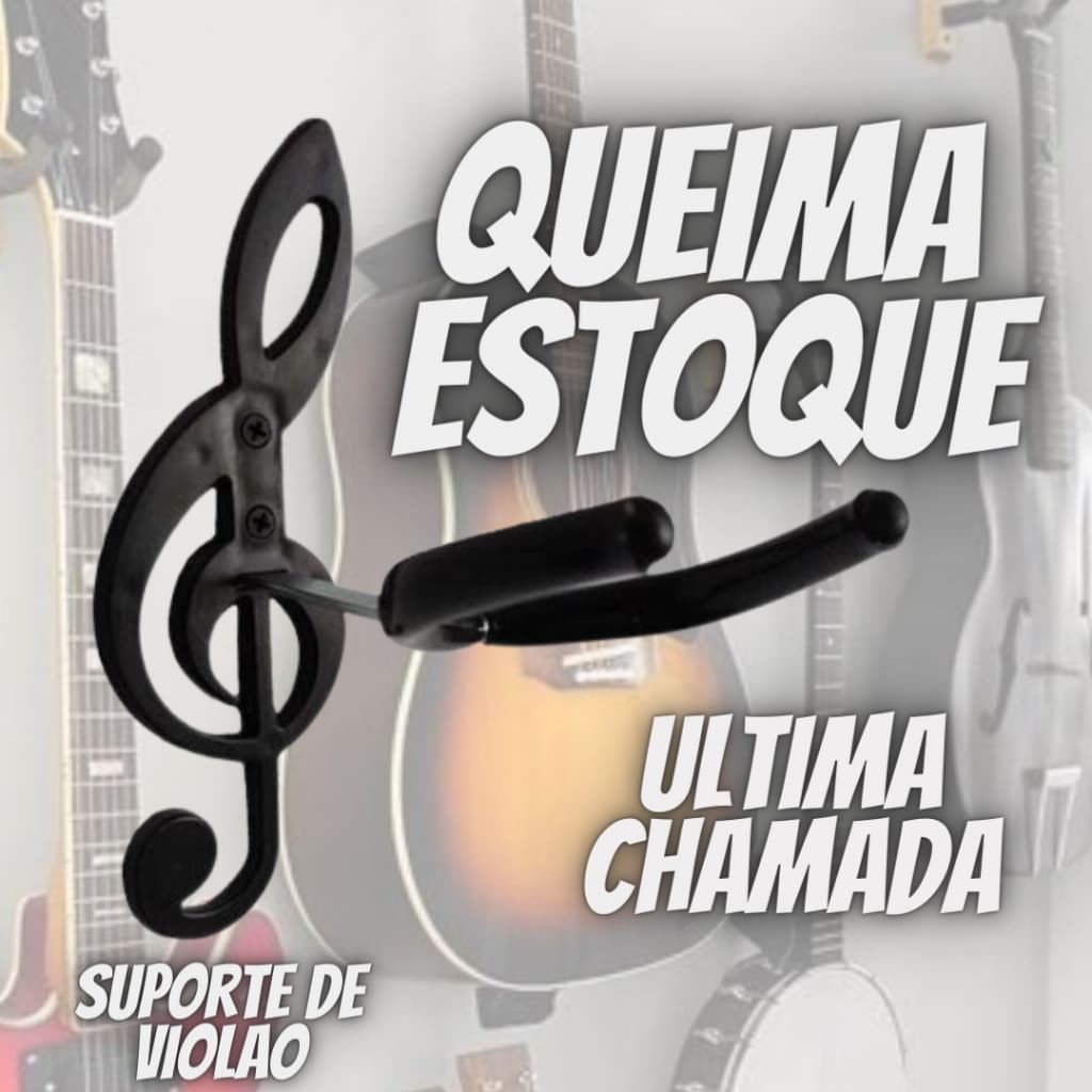 Suporte De Parede Para Violão Guitarra/baixo,ukelele..etc