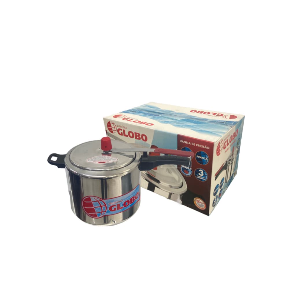 Panela de Pressão em Alumínio  7 Litros Globo 3 Anos de Garantia