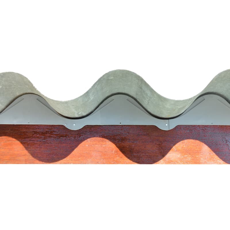 Kit Com 20 Peças (rende 7m) - Passarinheira Placa Fechada Telha Ondulada Fibrocimento Eternit Brasilit 6mm