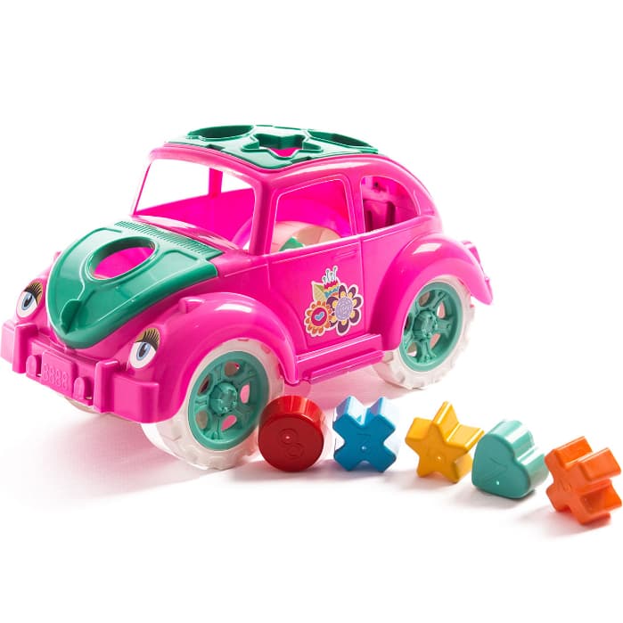 Fusca Educativo Pedagógico Educativo Brinquedo Cores Sortidas Com Peças de Encaixar - QUEEN SHOP